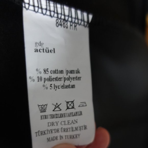 Actuel Black Double Breasted Asymmetrical Vest Size S - Picture 9 of 10